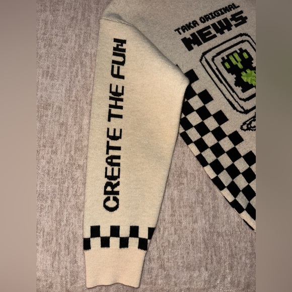 TAKA Original Internet love checkboard knit jumper - Picture 6 of 7